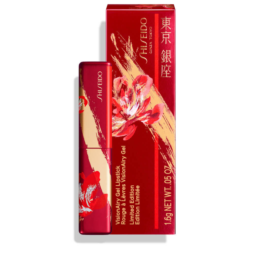 6447円 【66%OFF!】 SHISEIDO VISIONAIRY gel lipstick #222-ginza red 1 6 gr